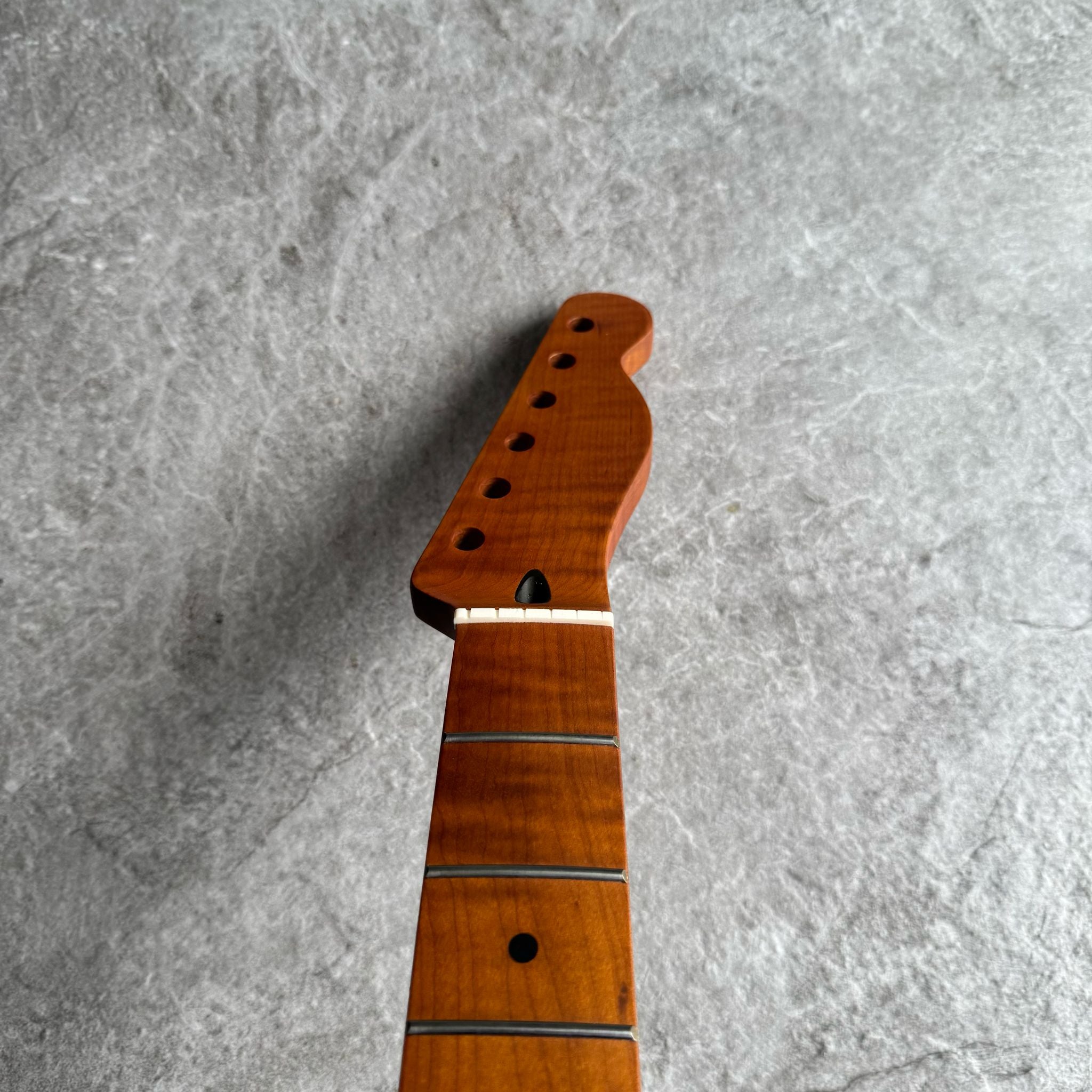 Tele Lion Flame Roasted Maple Fretboard Neck – 22 Fret Stain