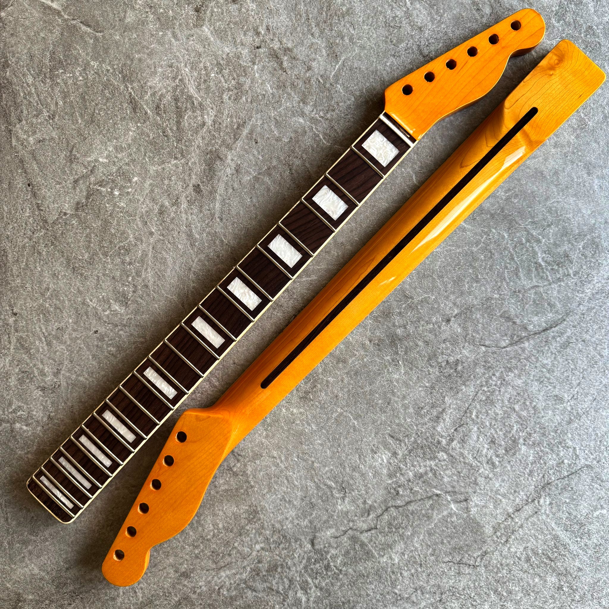Limited Edition Electric Guitar Neck – Tele Rosewood 21 Fretboard with Pearl Inlays
