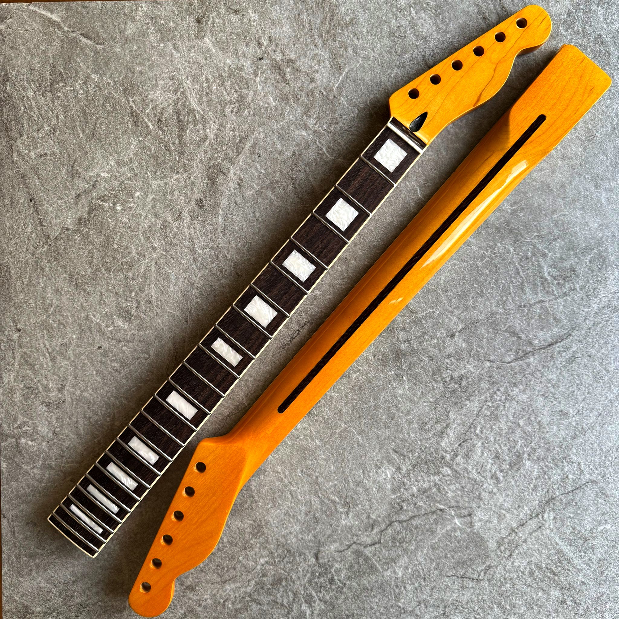 Limited Edition Electric Guitar Neck – Tele Rosewood 22 Fretboard with Pearl Inlays