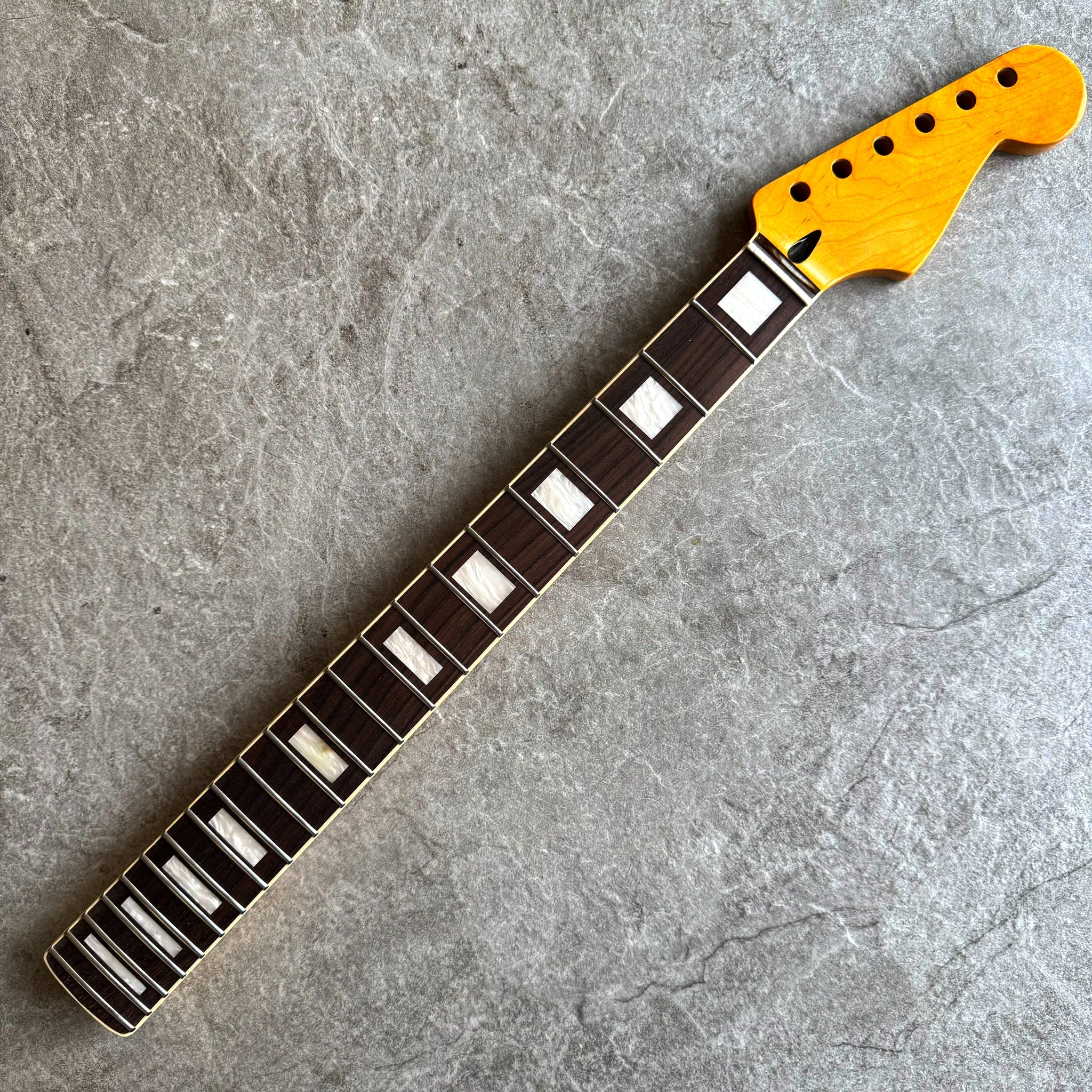 Limited Edition Electric Guitar Neck – Strat Rosewood 22 Fretboard with Pearl Inlays
