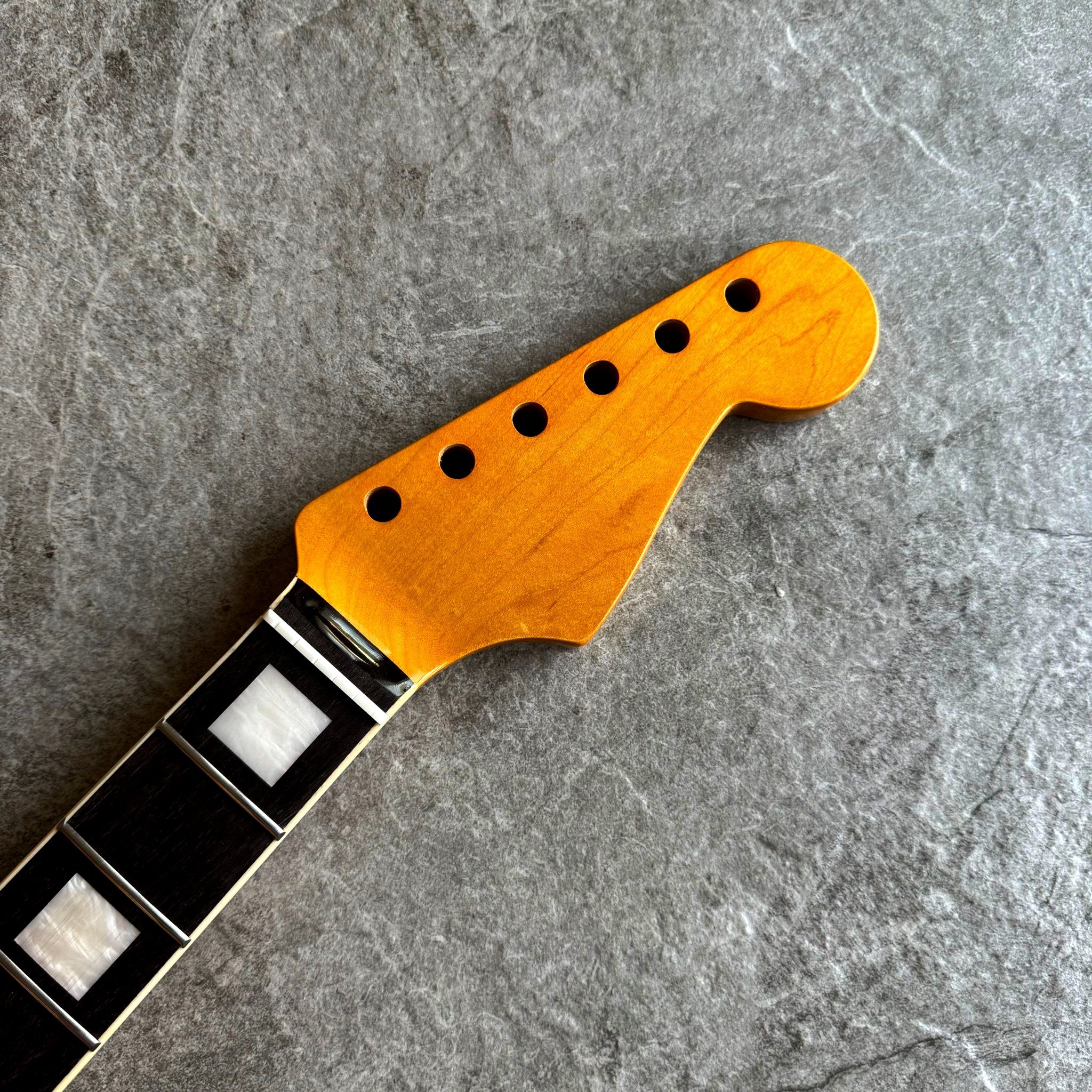 Limited Edition Electric Guitar Neck – Strat Rosewood 21 Fretboard with Pearl Inlays