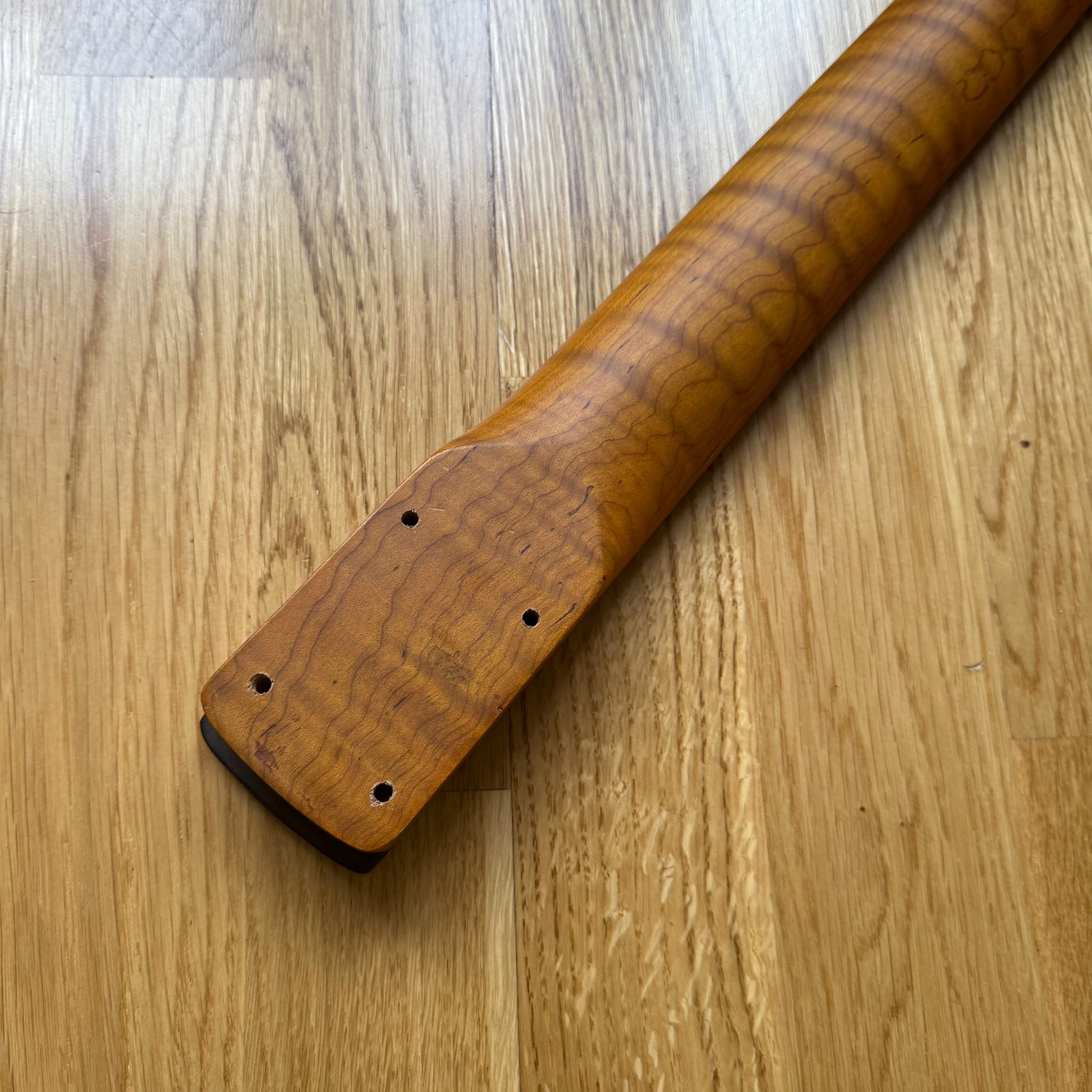 Strat Electric Guitar Neck - Tiger Flame Rosewood22 Fretboard (B-Stock)