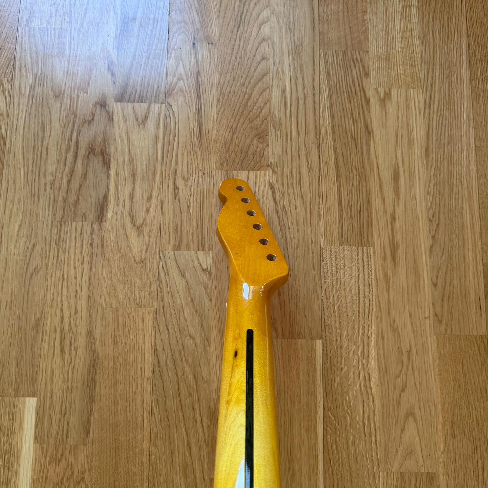 Telecaster Electric Guitar Neck Yellow Maple  B-Stock  22 Frets  Custom Guitar Project