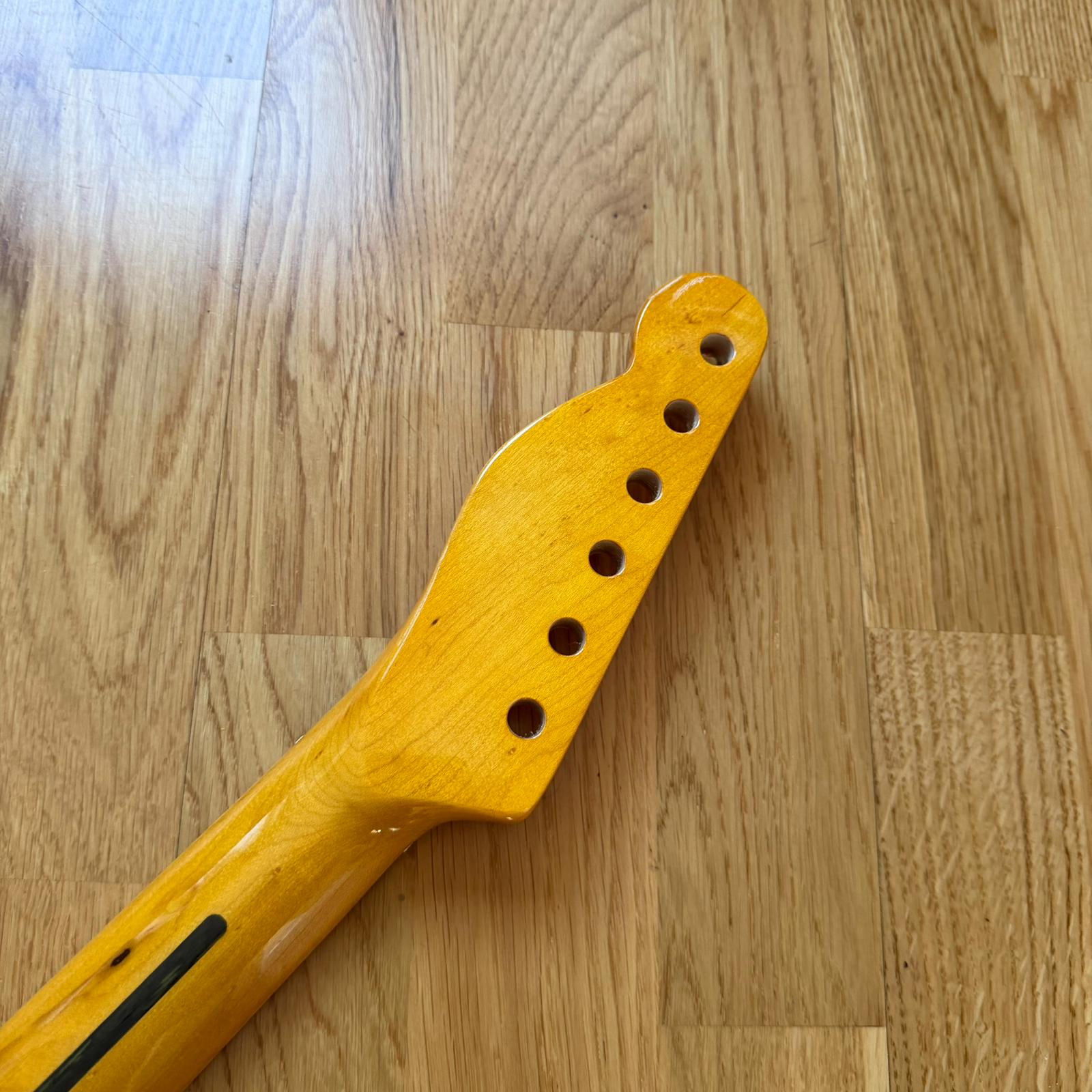Telecaster Electric Guitar Neck Yellow Maple  B-Stock  22 Frets  Custom Guitar Project