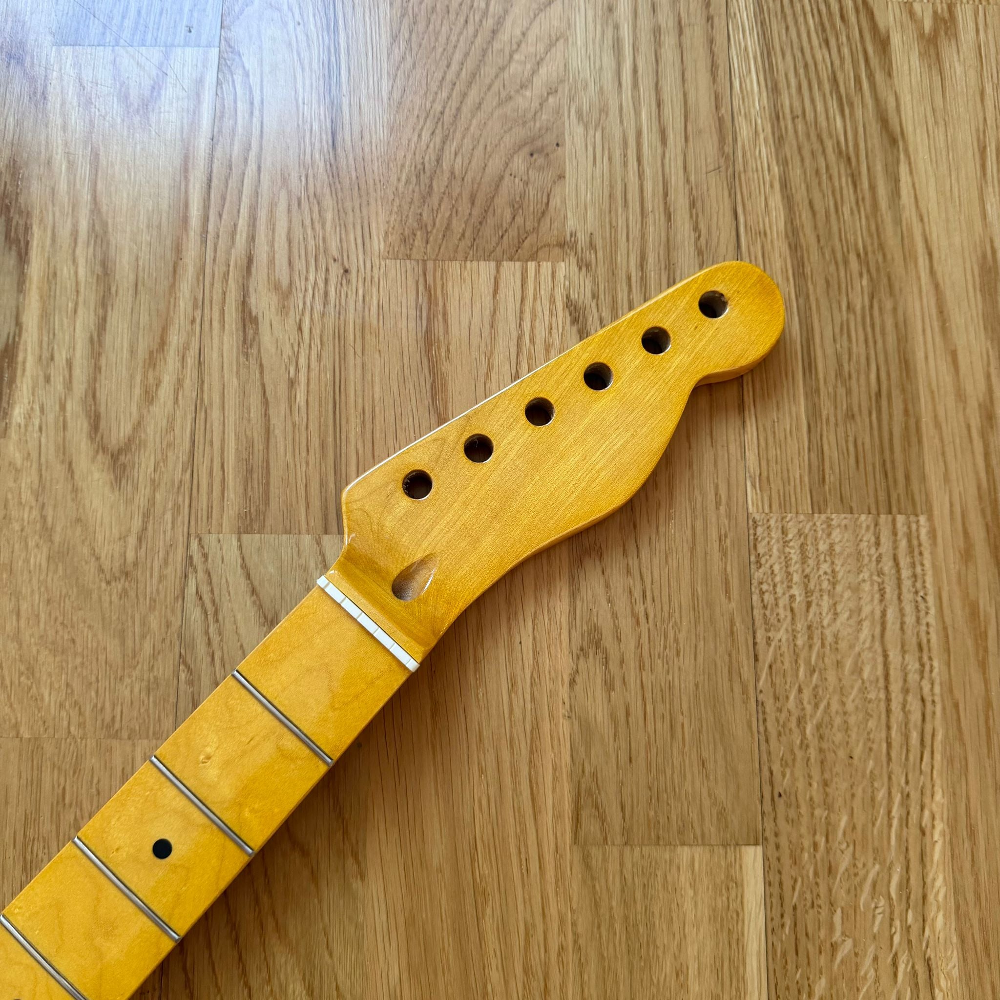 Telecaster Electric Guitar Neck Yellow Maple  B-Stock  22 Frets  Custom Guitar Project