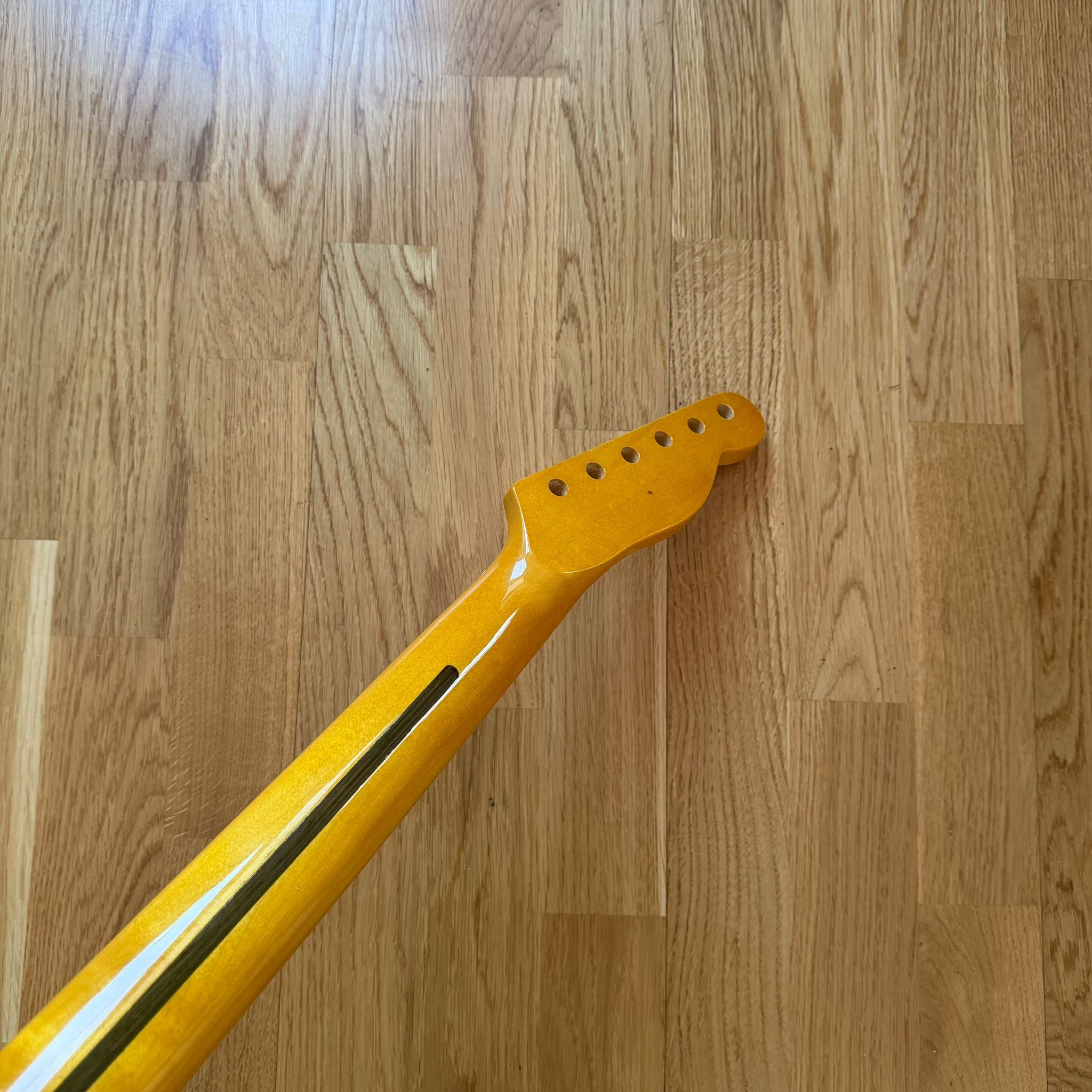 Telecaster Electric Guitar Neck Yellow Maple Left Hand  B-Stock  22 Frets –Custom Guitar Project