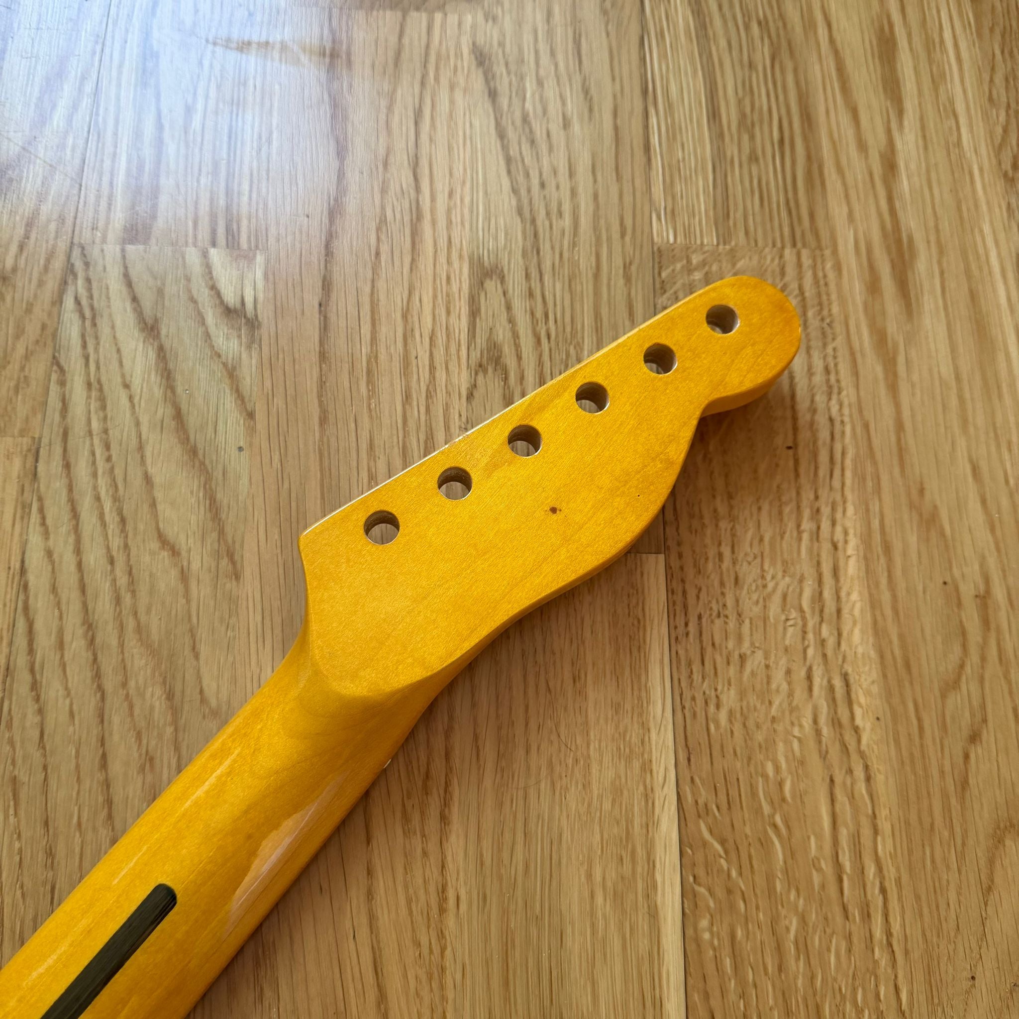 Telecaster Electric Guitar Neck Yellow Maple Left Hand  B-Stock  22 Frets –Custom Guitar Project