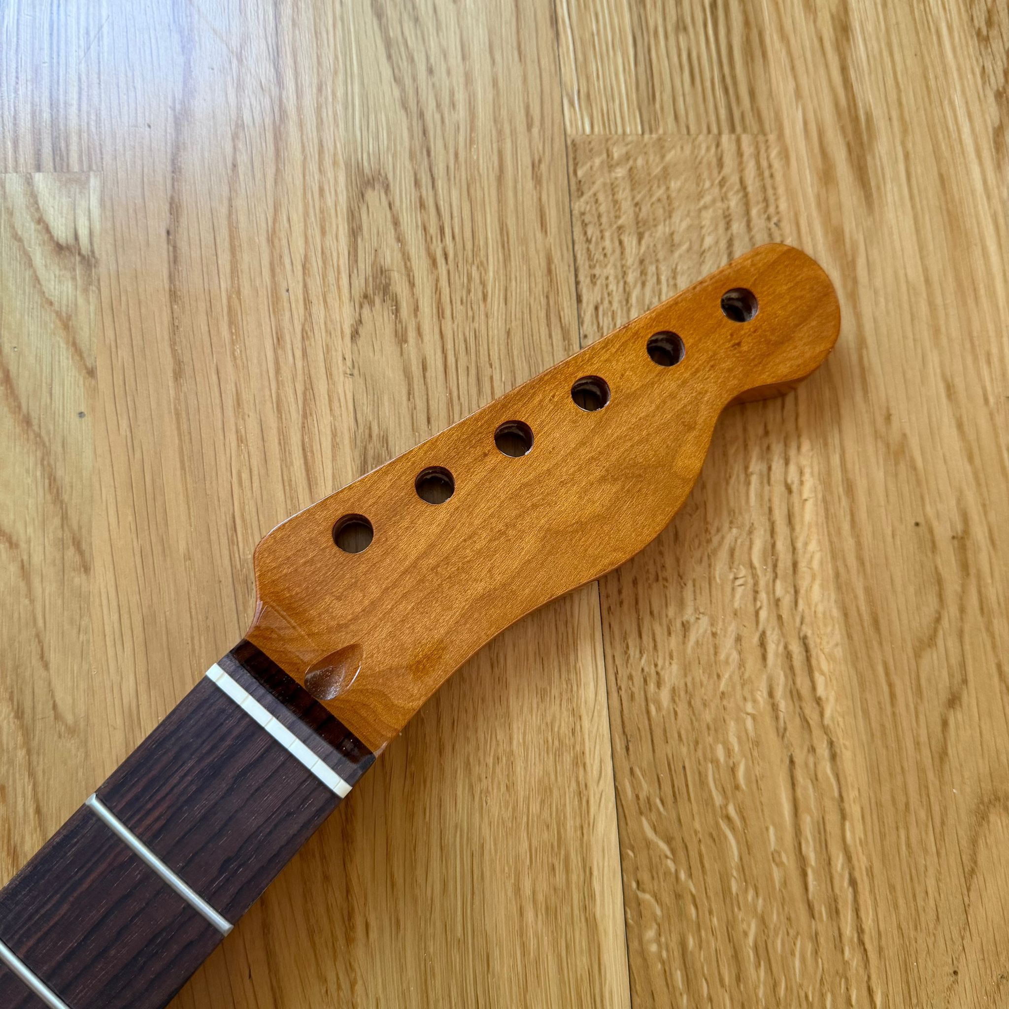 Tele Roasted Vintage Wild Pearl Wood Neck Rosewood  B-Stock  22 Frets  Custom Guitar Project!