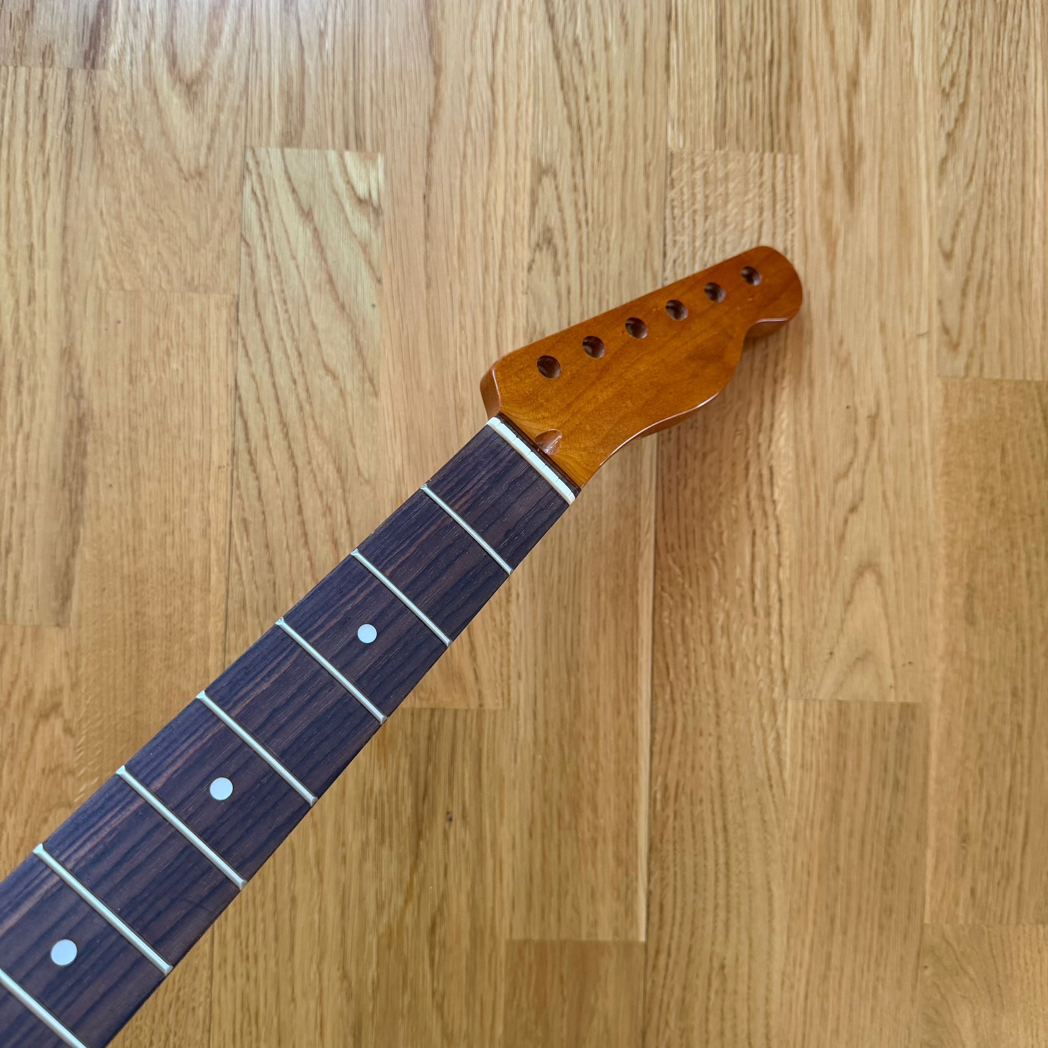 Tele Roasted Vintage Wild Pearl Wood Neck Rosewood  B-Stock  22 Frets  Custom Guitar Project!