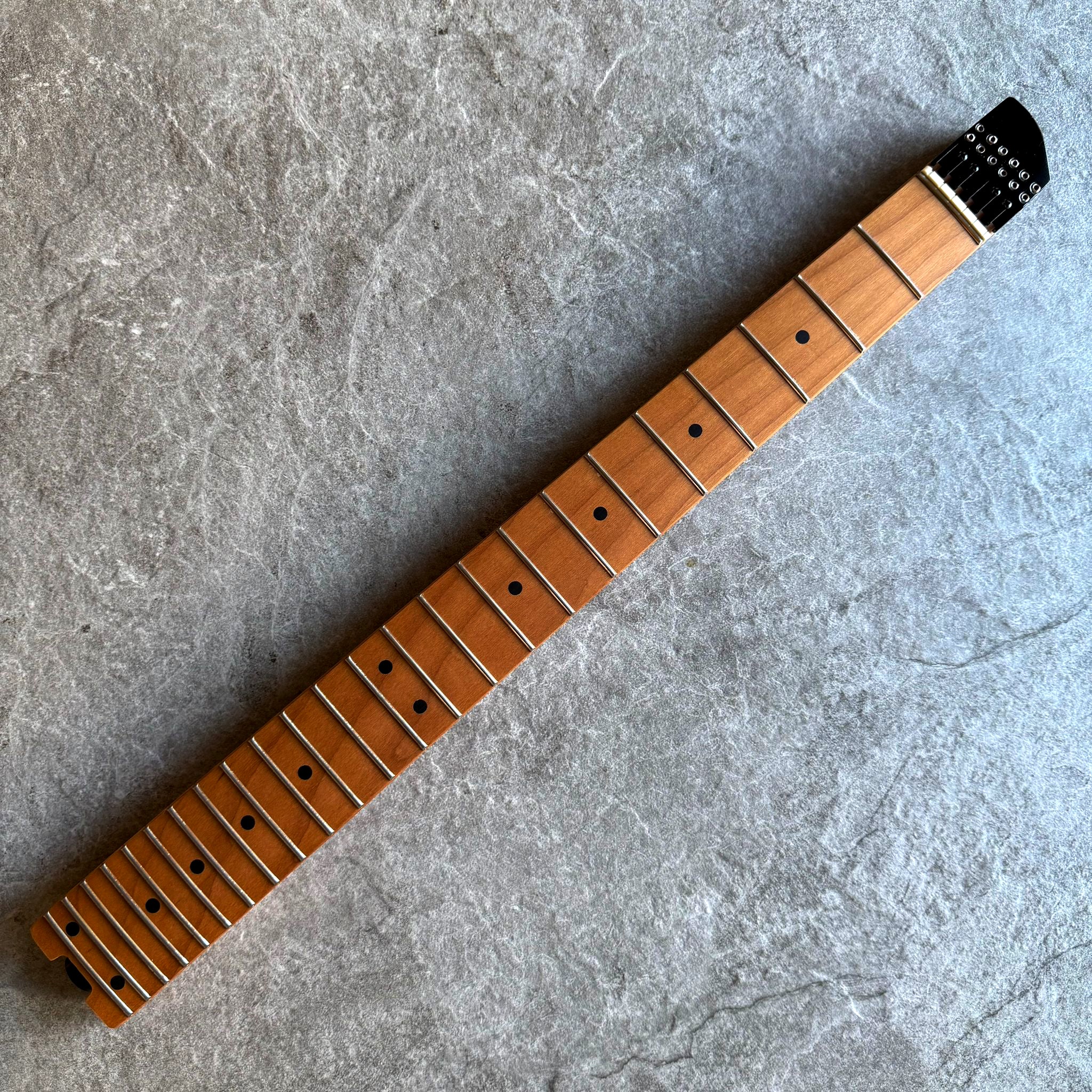 Roasted Guitar Neck with Roasted Maple Fretboard – 24-Fret Headless