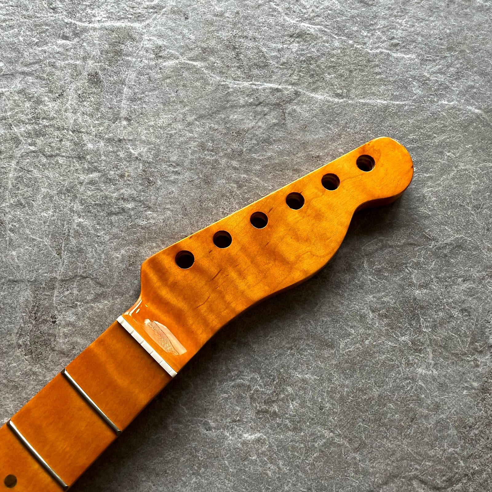 Yellow Flame Guitar Neck
