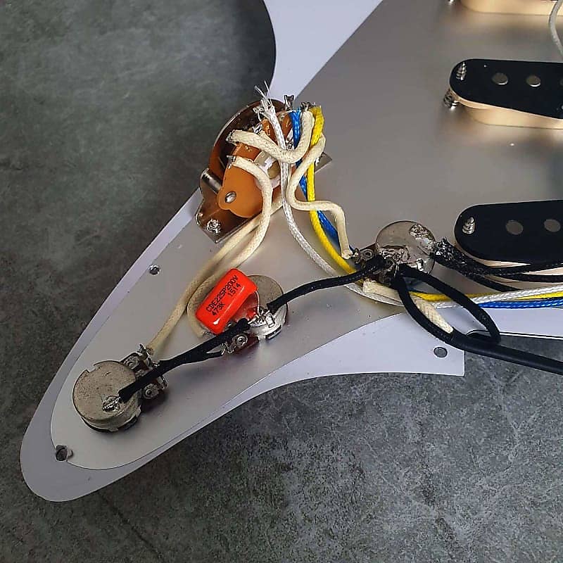 Wilkinson Prewired Strat Loaded Pickguard! Gold Mirror Acrylic