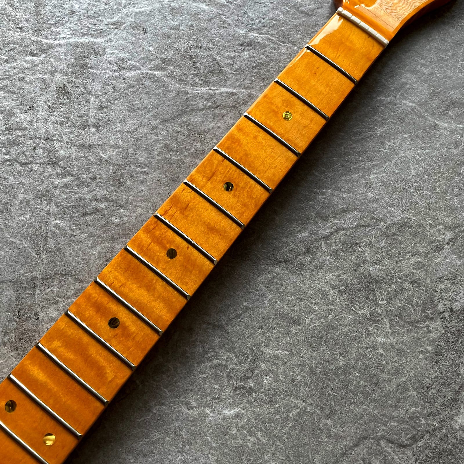 Yellow Flame Guitar Neck