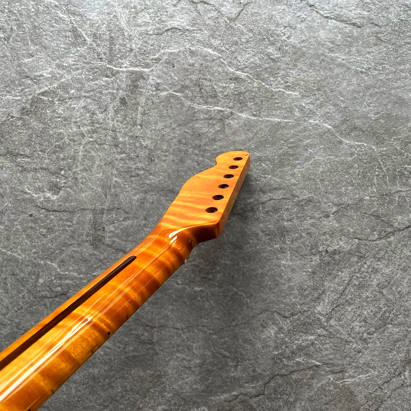 Yellow Flame Guitar Neck