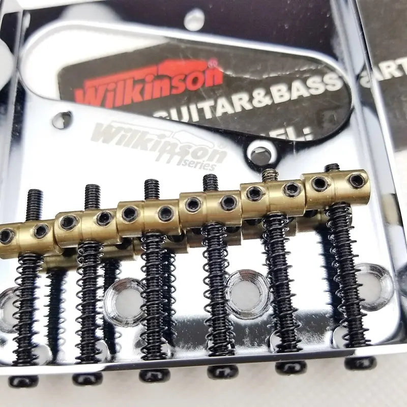 Wilkinson Vintage tele bridge for Telecaster Guitar, Chrome