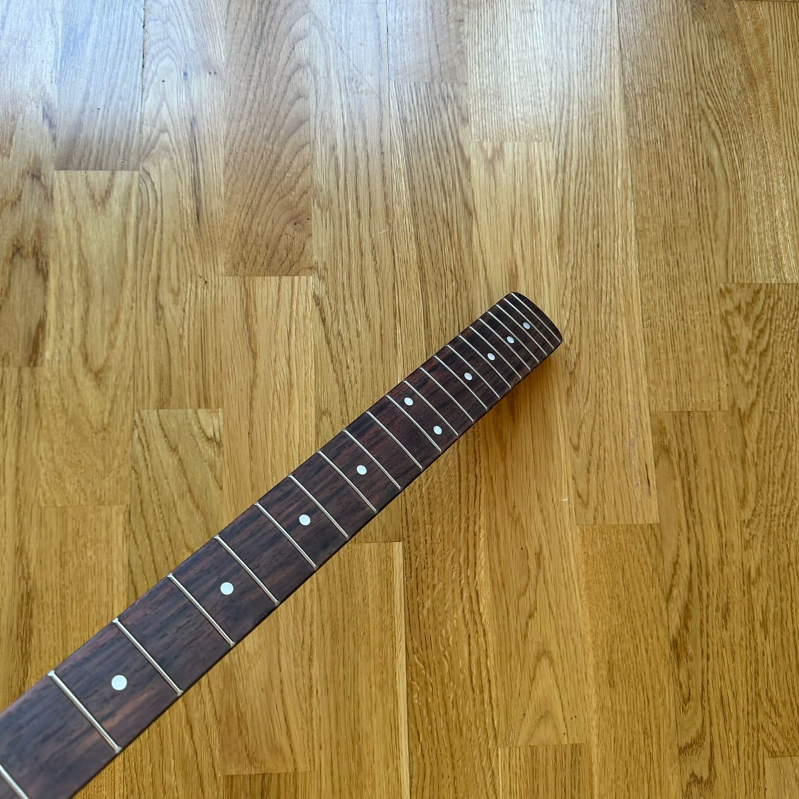 Roasted Flame Rosewood Strat Neck - 22 Frets, 70s Bighead! B-Stock