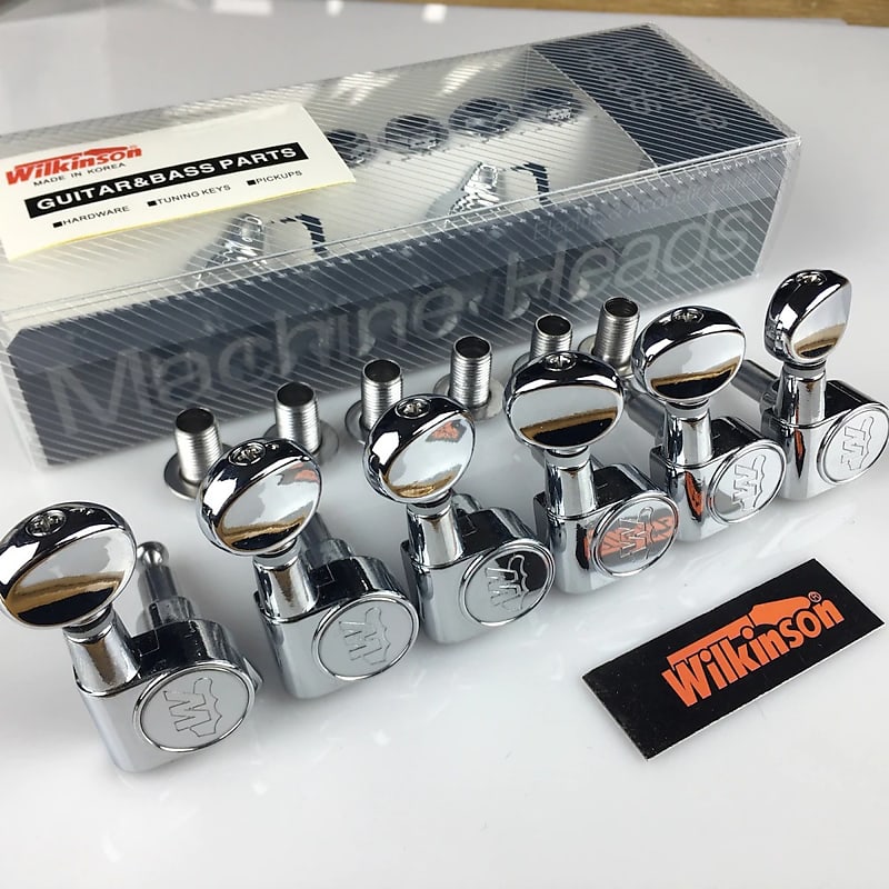 Wilkinson WJN05 Machine Heads Tuners – Mini Oval Tuning Pegs – Chrome